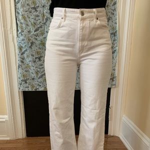 Zara wide leg white jean